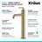 Ramus Single Handle Vessel Sink Bathroom Faucet with Drain Assembly-50612611