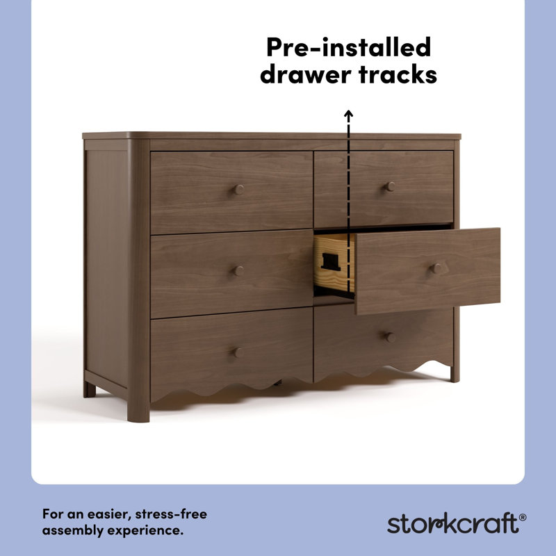 Storkcraft Casablanca 6 Drawer Kids Dresser