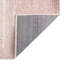 Tapis rayé en polypropylène tissé à la machine en rose clair / ivoire-732316876