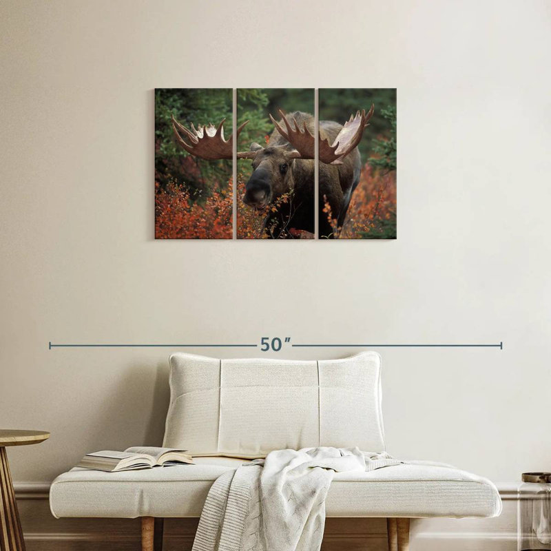 Moose Forest Meal, 20" H x 33" W