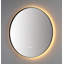 Miroir 30 po avec cadre en métal noir mat rétro-éclairé et cadre anti-buée-115192200-115192197-115192199
