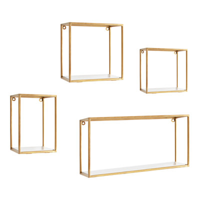 Tablette décorative en métal 4 pièces Gallup