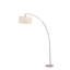 Lampe sur pied arquée noire 78 po avec abat-jour KD - Éclairage élégant et contemporain pour toute pièce-107080889-107080890