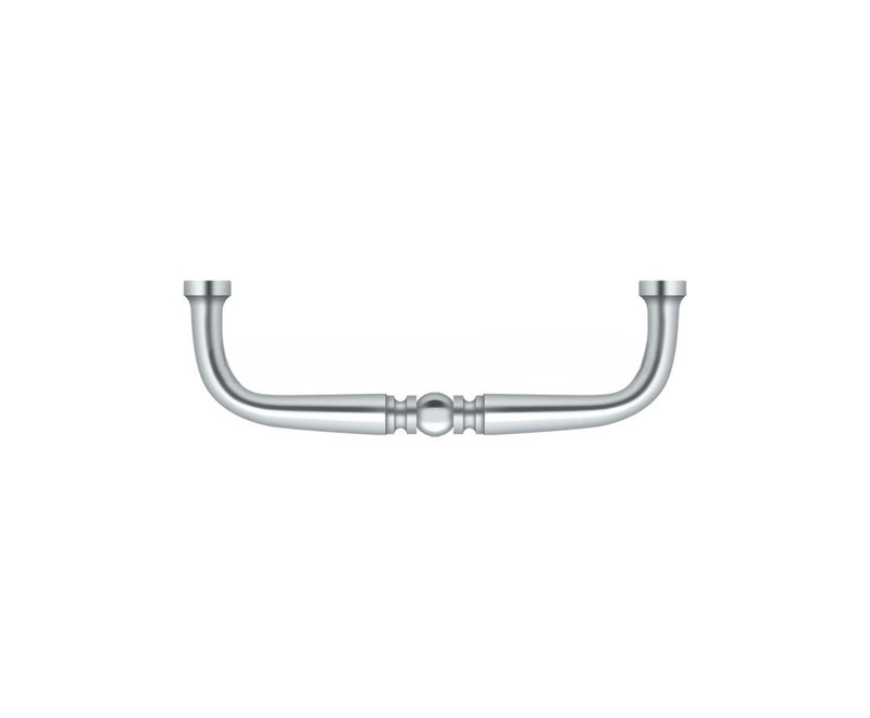 1 Center to Center Bar Pull, Polished Chrome