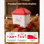 Abreuvoir automatique pour poules de 5 gallons (environ 19 litres), 6 orifices d'abreuvement, remplissage automatique du godet, abreuvoir à gravité avec poignée et joint d'étanchéité en caoutchouc, matériau PP étanche, conception anti-gaspillage, conçu pour les poules