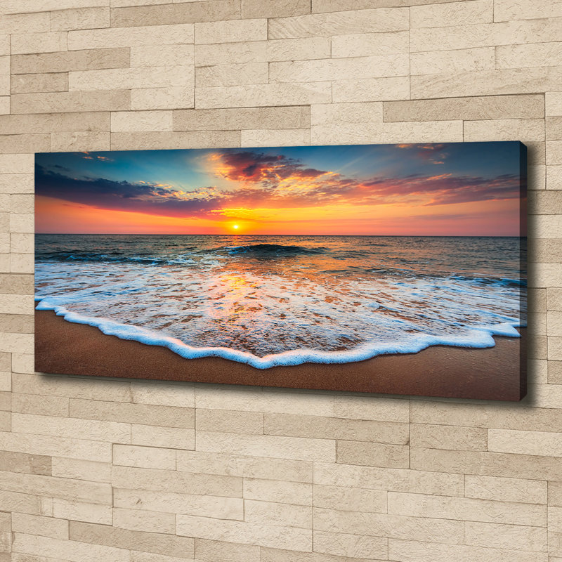 Sunset By The Sea - Wrapped Canvas Print