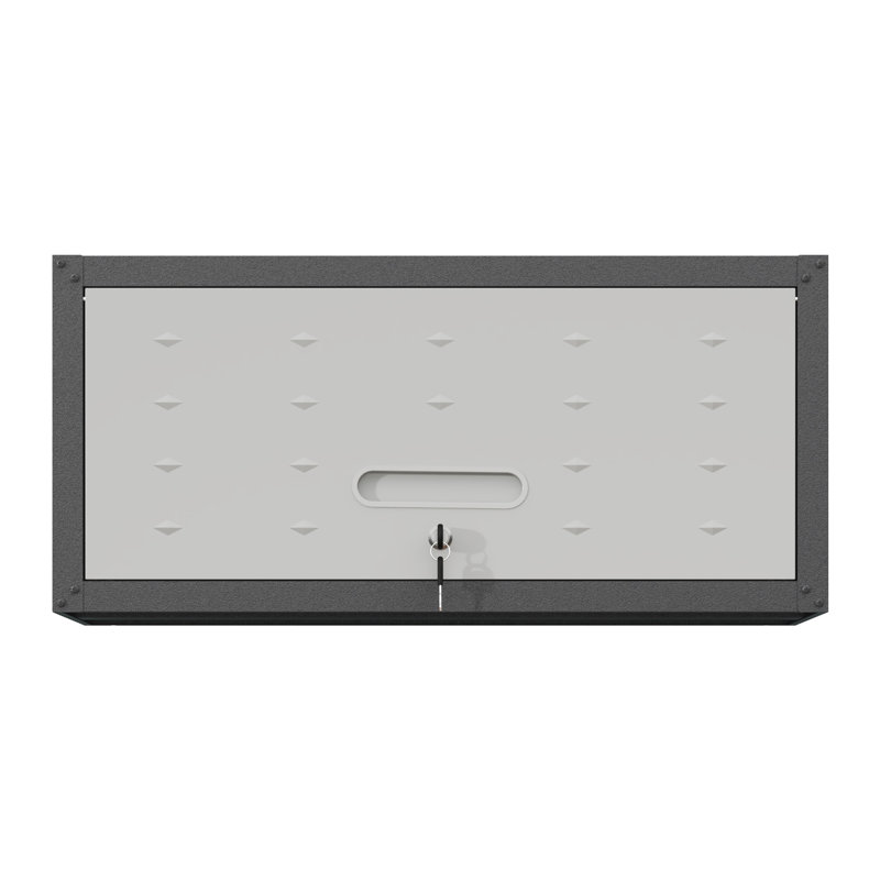 Heavy Duty Metal Wall Mounted Tool Storage Cabinet - Lockable Steel Garage Cabinet with Secure Locking System for Workshop, Utility Room Organization