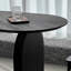 Table simple en bois massif ovale noir simple-261398279