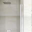 Porte de douche pivotante demi-cadre l 36 po x H 72 po au fini nickel brossé-112343100