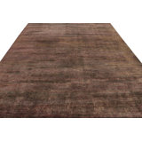 Rug & Kilim’S Textural Rug In Purple Tones And Polychrome Striae