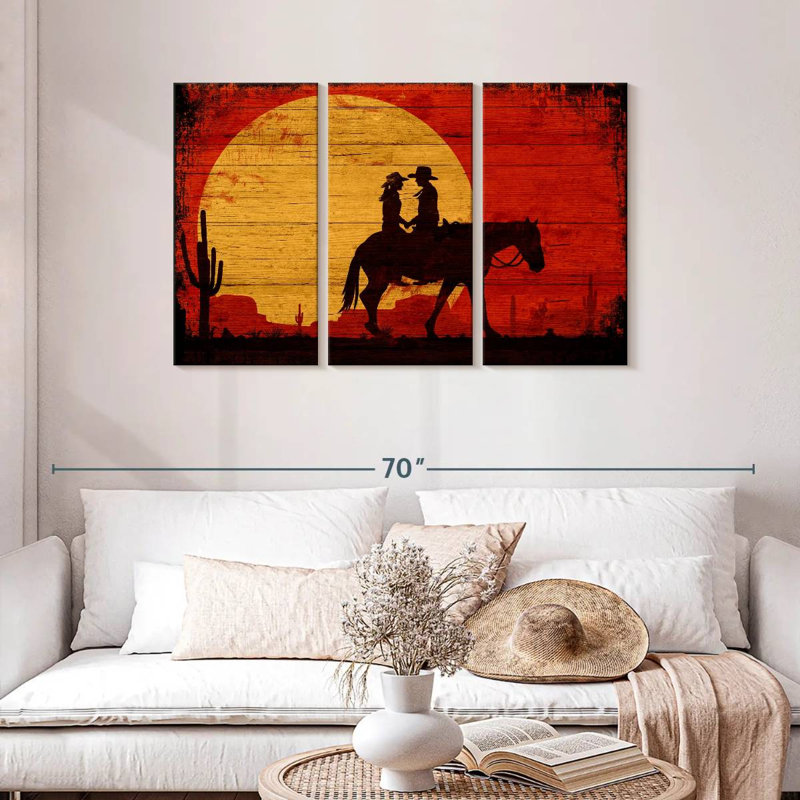 Cowboy en bois Lelar, H 28 po x l 45 po