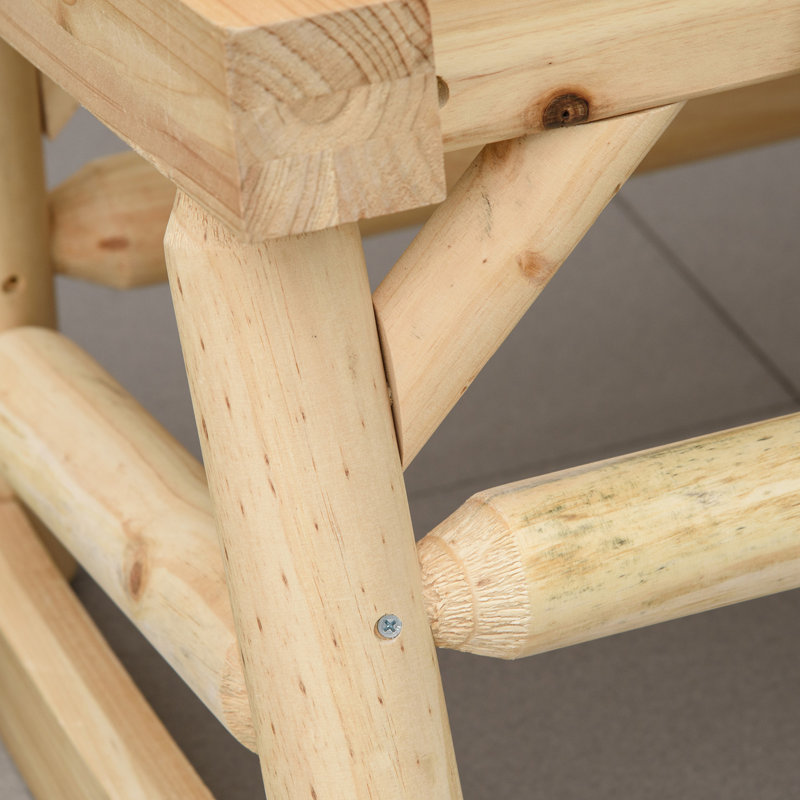 Chaise berçante en bois Log Design