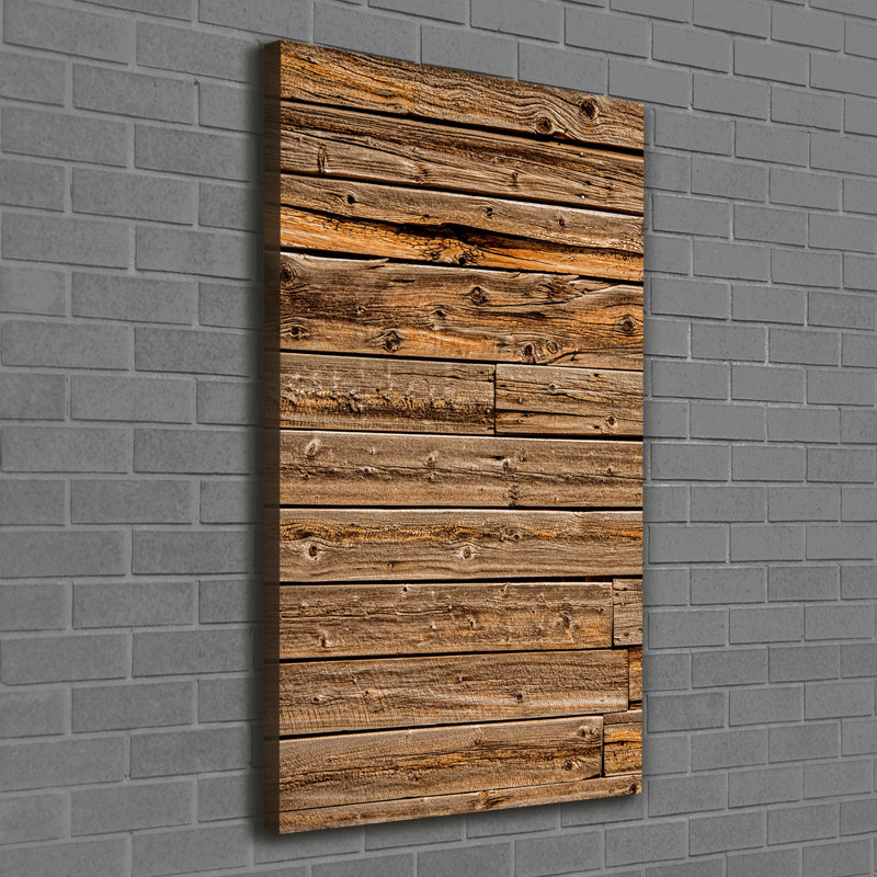Wooden Wall - Wrapped Canvas Print