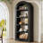 70.87" Tall Arched Bookcase-1809209699