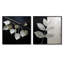 Laisser la silhouette en argent - ensemble de 2 feuilles carrées-1751951607-1751951606