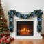 270cm Spruce Artificial Greenery Christmas Garland with 50 LED Warm White Lights