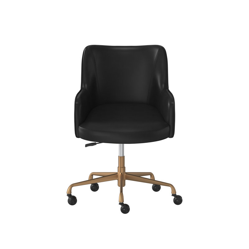 Chaise de bureau Franklin - Noir rétro - Noir