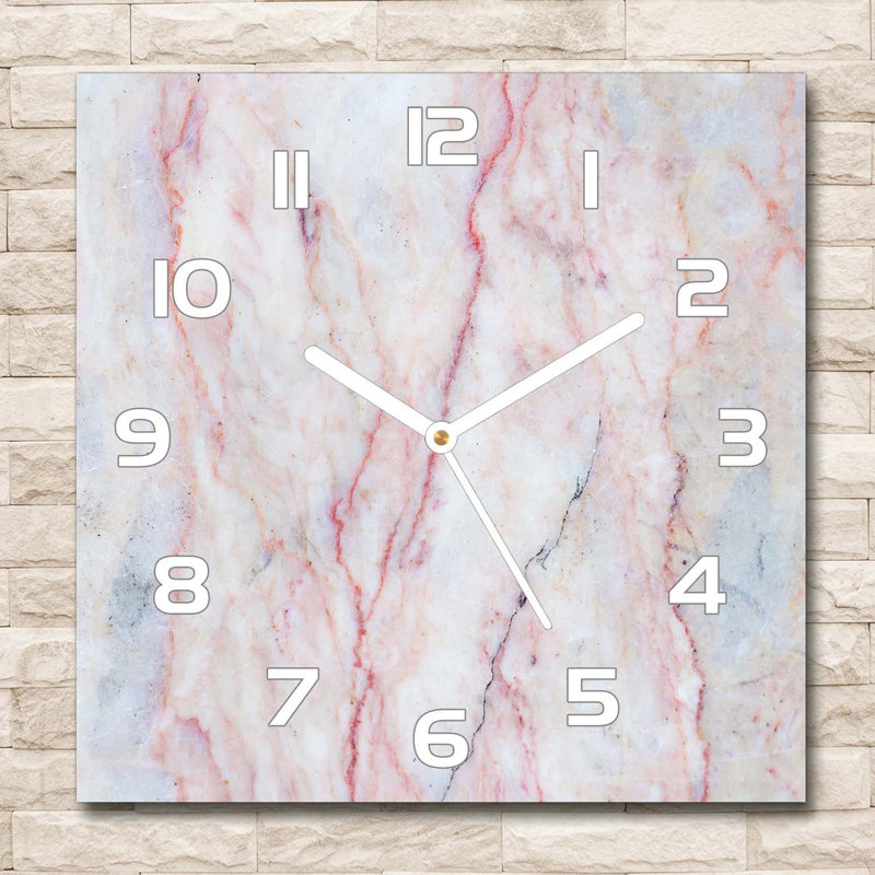 Harle Glass Wall Clock, White