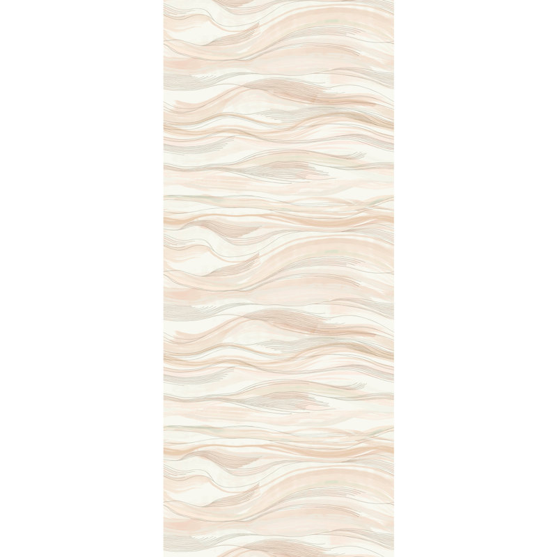 Panneau mural lisse à 1 panneau L 10,2 pi x l 50,5 po Almira, Beige