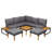 Ensemble de conversation pour patio avec repose-pieds-850023247