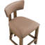 Tabouret de comptoir rembourré en cuir Phalan-428842838-428842864
