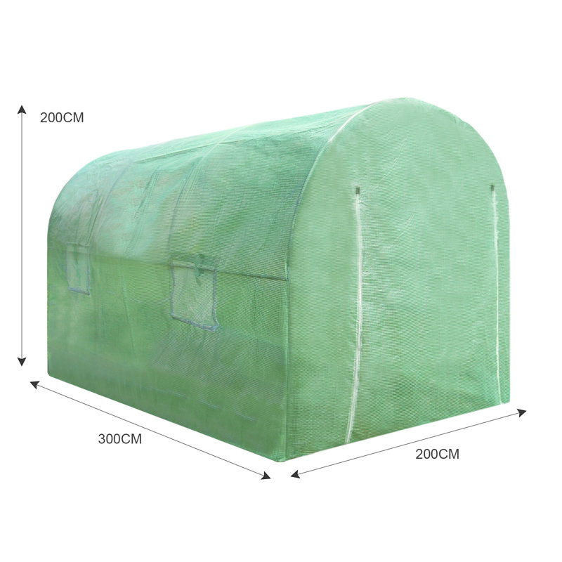 Akes 6.6 Ft W x 10 Ft D Greenhouse