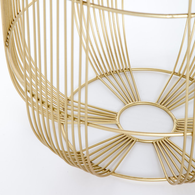 Shoshana Maxwell Gold Metal Side Table