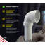 Coude de ventilation en PVC blanc 2 po H x H 2 po, bonde en PVC, raccord d'évacuation et d'évacuation, (paquet de 30)