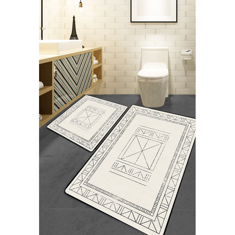 Ensemble de tapis de bain (2 pièces), Ensemble de 3