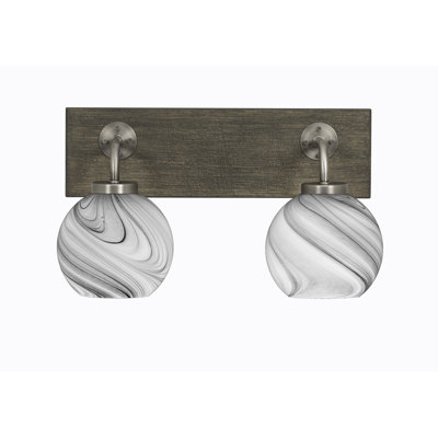 Barre d'éclairage de salle de bain 2 lumières Oxbridge