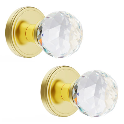 Coolnews Modern Grace Series Crystal Dummy Door Knobs