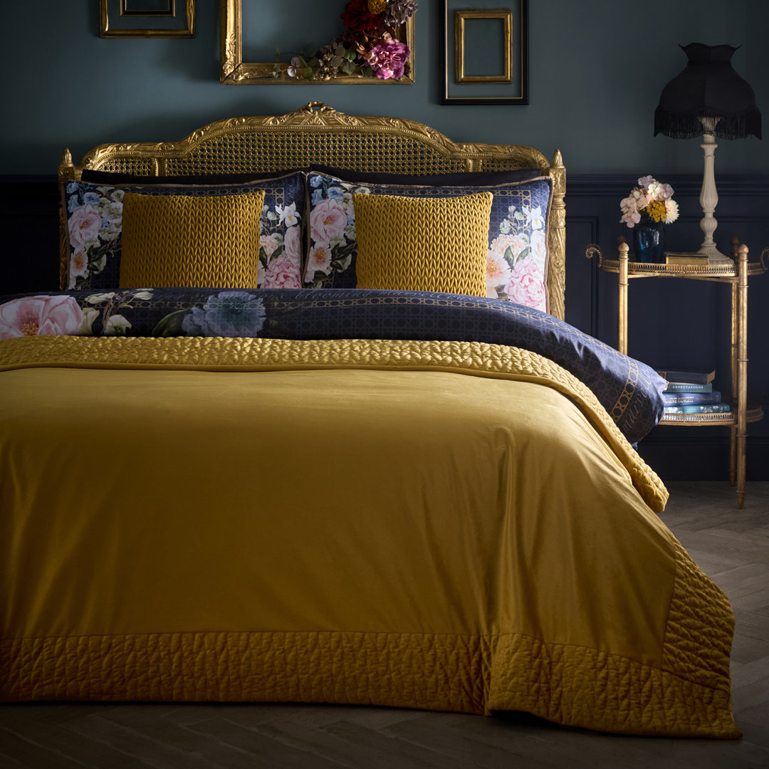 Laurence Llewelyn-Bowen Siena Bedspread Ochre