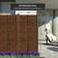 71" H x 35.5" W Room Divider