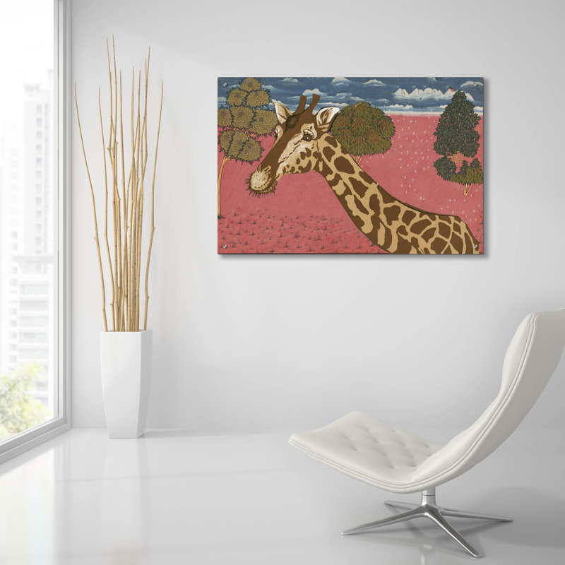 «Savanna Stroll» par Stellar Design Studio, art mural en verre acrylique, H 24 po x l 36 po x P 0,2 po