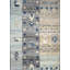 Tapis gris / turquoise / ardoise nouvel âge unique 8 pi 3 po x 9 pi 9 po Gabbeh