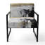 Chaise d'appoint d'appoint rembourrée Abstract-309074189