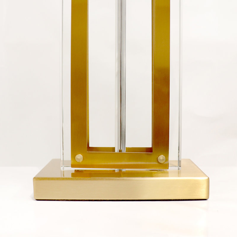 Astoria White and Gold Marble Base Table Lamp