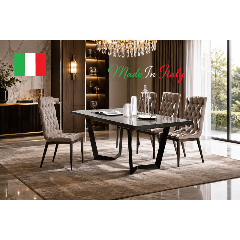 Palazzo Luxury Dining Collection, 5 Pieces: Table, 4 Chairs