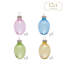  Ensemble d'ornements en verre de Pâques, décorations suspendues de 12 carats en rose, bleu, vert, jaune pour les arbres de Pâques, cadeau d'ornements de boule de Pâques de 1,57 pouce pour le décor du Festival du printemps