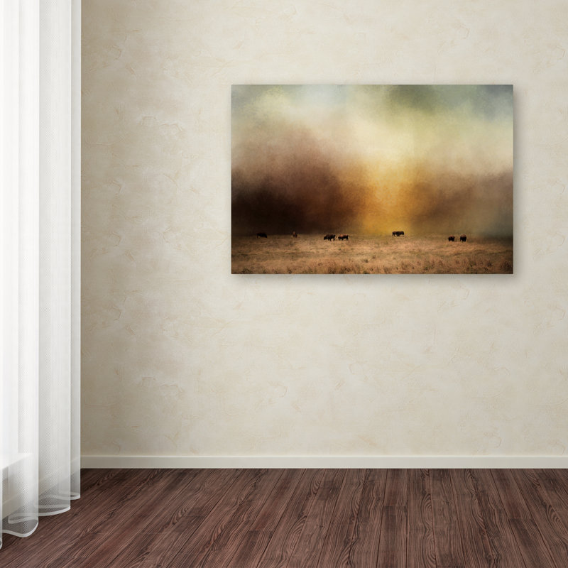 «Where the Buffalo Roam», impression sur toile tendue Vidur, 16 po x 24 po