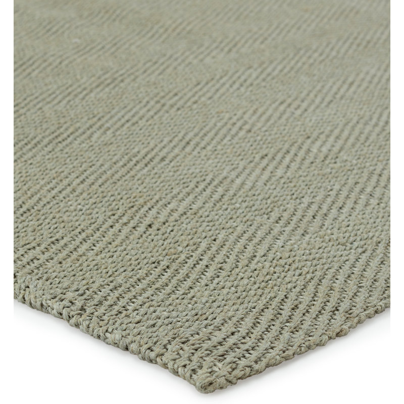 Jute / Sisal Area Rug in Green, Rectangle 4' x 6'