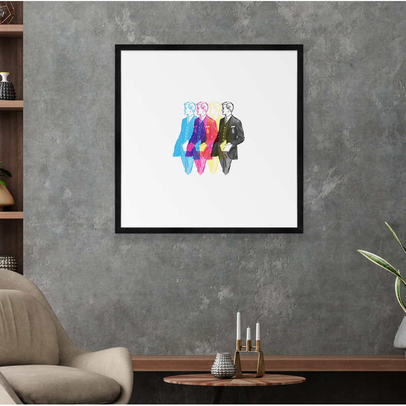 Open Book Print, Black