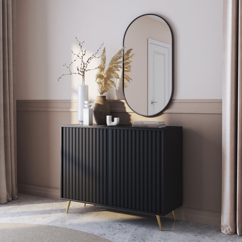 Linesville 104cm Sideboard, Black