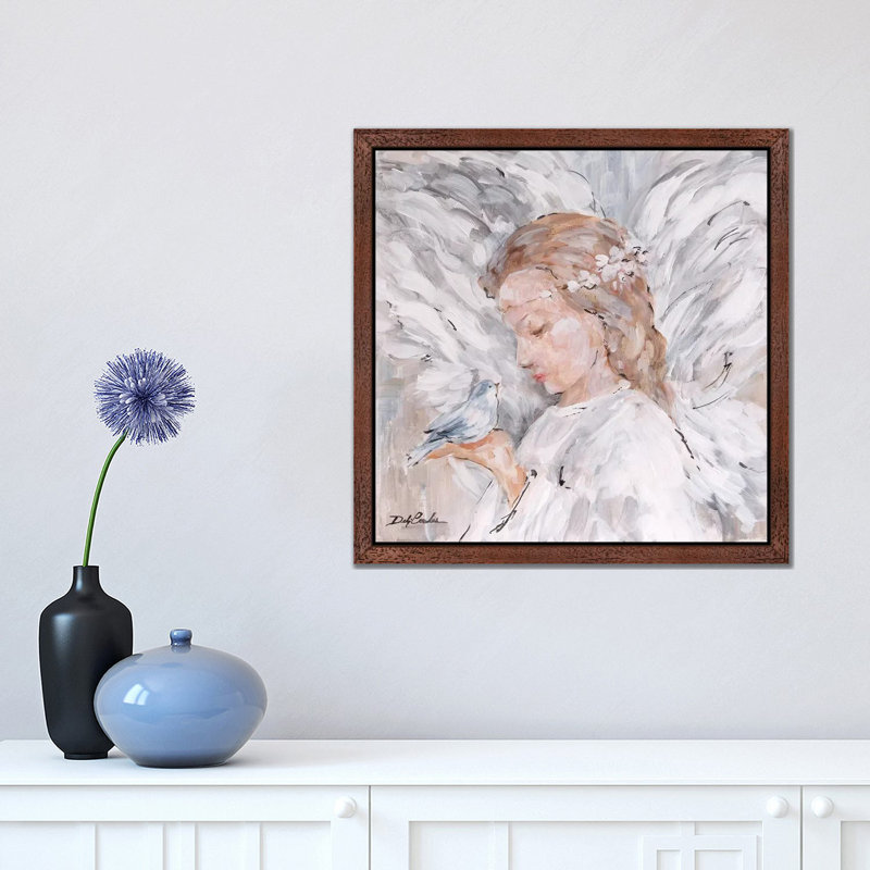 Debi Coules - Painting on Canvas, 66.04 cm H x 66.04 cm W, Brown Framed