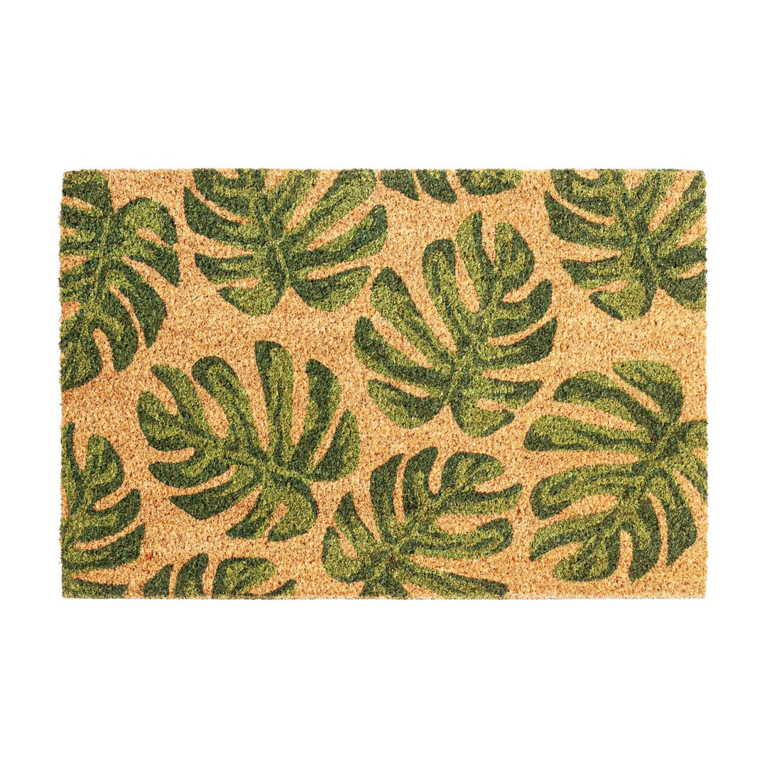 Nicola Spring - Coir Door Mat - Monstera