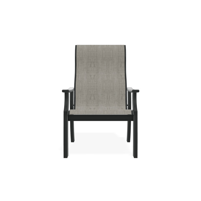 St. Catherine Polymer Outdoor Lounge Chair, Graphite, Destiny Steel