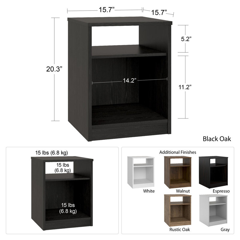 Table de chevet classique en bois avec tiroir - Table de rangement pour meubles de chambre à coucher | Idée de cadeau