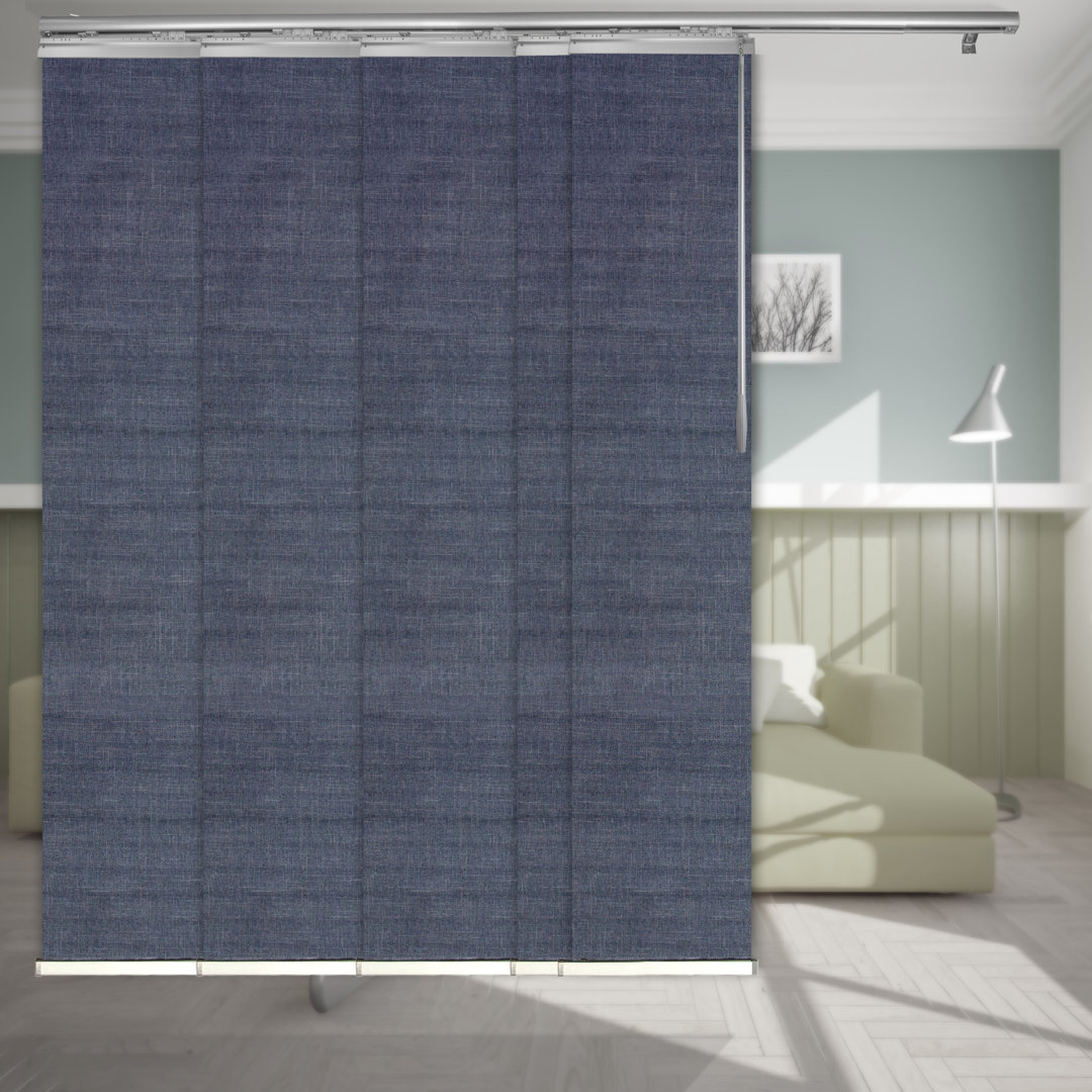 Spruce 5-Panel Single Rail Panel Track Extendable 58"-110"W x 94"H, Panel width 23.5" Rod Desyne