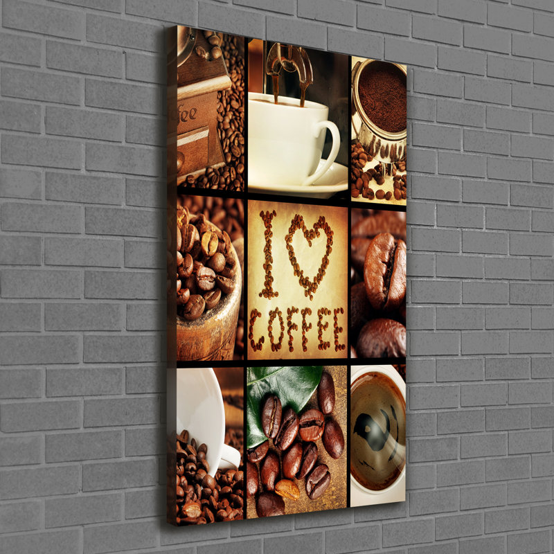 Coffee Collage - Wrapped Canvas Print
