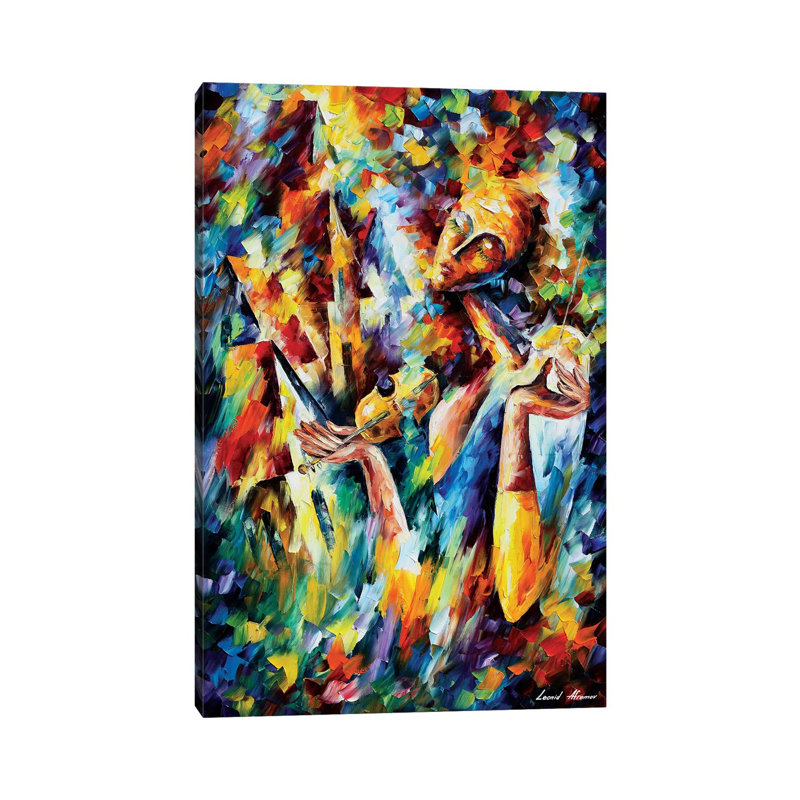 «Sweet Dreams» par Leonid Afremov, reproduction sur toile tendue, H 40 po x l 26 po x P 1,5 po